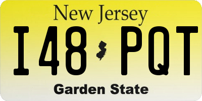 NJ license plate I48PQT