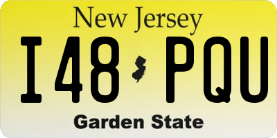 NJ license plate I48PQU