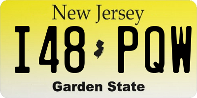 NJ license plate I48PQW