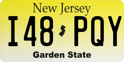 NJ license plate I48PQY