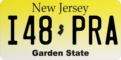 NJ license plate I48PRA