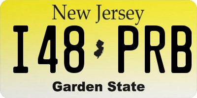 NJ license plate I48PRB