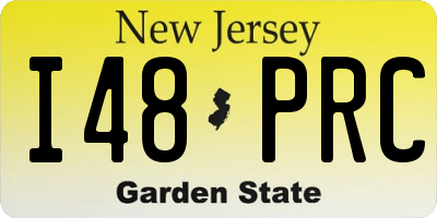 NJ license plate I48PRC