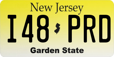 NJ license plate I48PRD