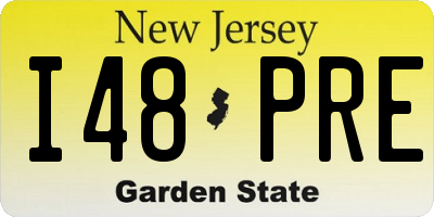 NJ license plate I48PRE