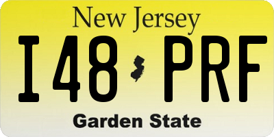 NJ license plate I48PRF