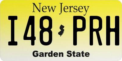 NJ license plate I48PRH