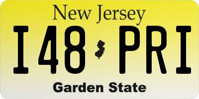 NJ license plate I48PRI