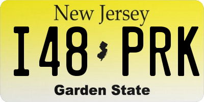 NJ license plate I48PRK