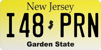 NJ license plate I48PRN