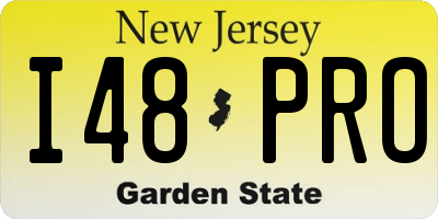 NJ license plate I48PRO