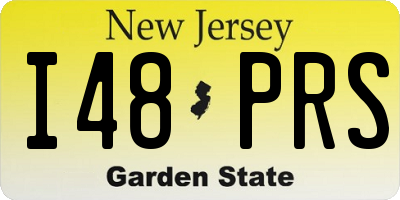 NJ license plate I48PRS