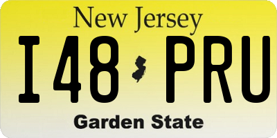 NJ license plate I48PRU