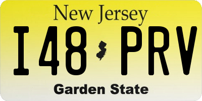 NJ license plate I48PRV