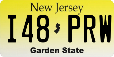 NJ license plate I48PRW