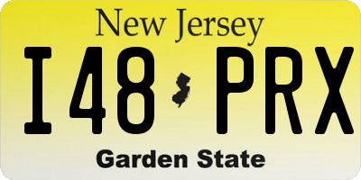 NJ license plate I48PRX