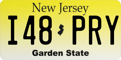 NJ license plate I48PRY