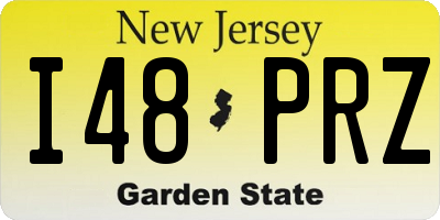 NJ license plate I48PRZ