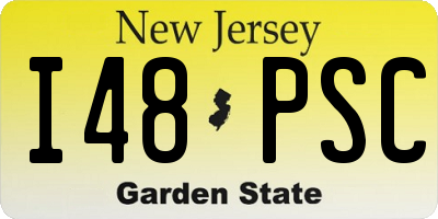 NJ license plate I48PSC