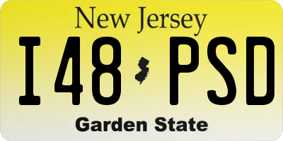 NJ license plate I48PSD