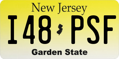 NJ license plate I48PSF