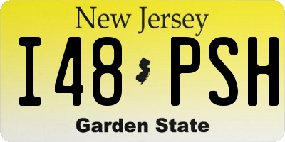 NJ license plate I48PSH