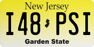 NJ license plate I48PSI