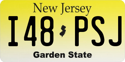 NJ license plate I48PSJ