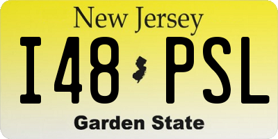 NJ license plate I48PSL