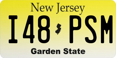 NJ license plate I48PSM