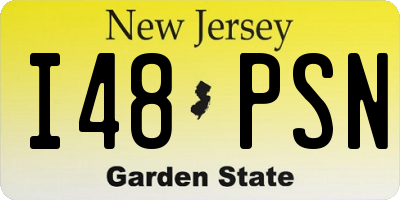 NJ license plate I48PSN