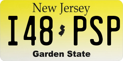 NJ license plate I48PSP