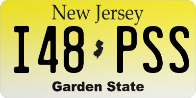 NJ license plate I48PSS