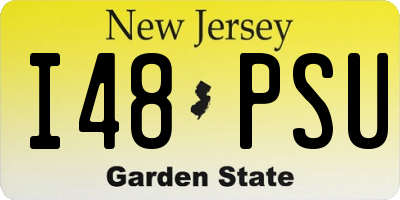 NJ license plate I48PSU