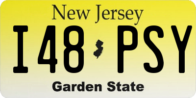 NJ license plate I48PSY