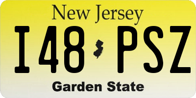 NJ license plate I48PSZ
