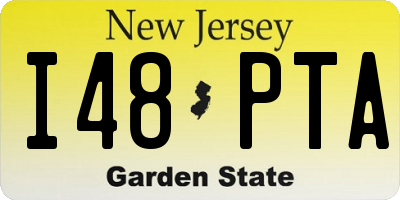 NJ license plate I48PTA