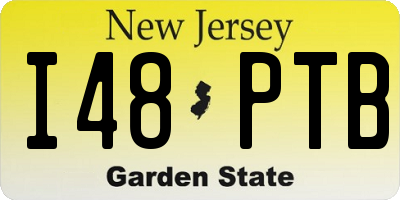NJ license plate I48PTB