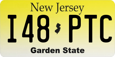 NJ license plate I48PTC