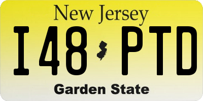 NJ license plate I48PTD