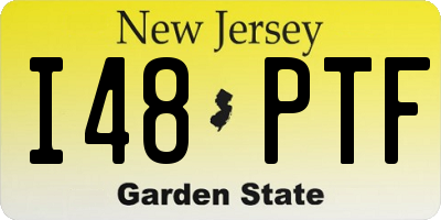 NJ license plate I48PTF