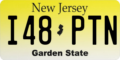 NJ license plate I48PTN