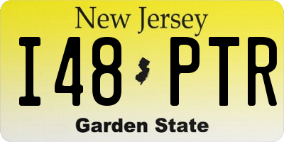 NJ license plate I48PTR