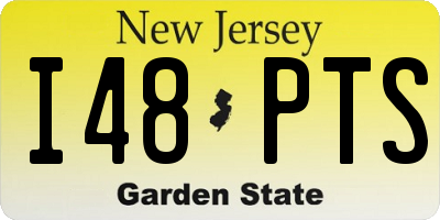 NJ license plate I48PTS