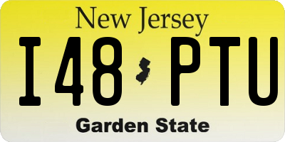NJ license plate I48PTU