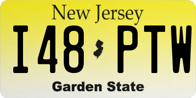 NJ license plate I48PTW