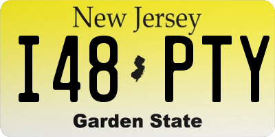 NJ license plate I48PTY