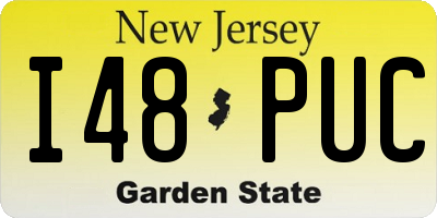 NJ license plate I48PUC