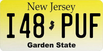NJ license plate I48PUF