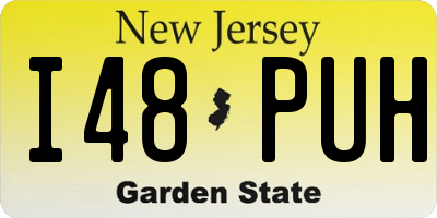 NJ license plate I48PUH